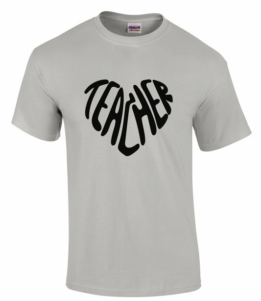 Heart Teacher Design Unisex T-shirt