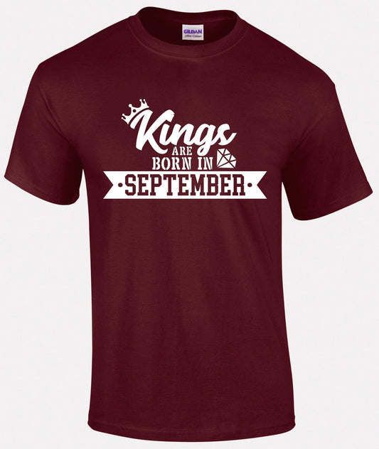 Kings are Born In September T-shirt