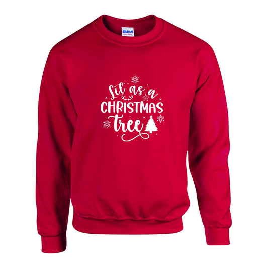 Lit As A Christmas Tree Unisex Sweatshirt