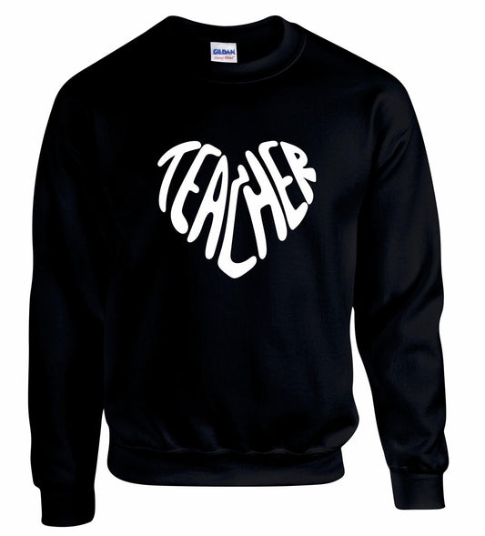 Heart Teacher Design Unisex Sweatshirt