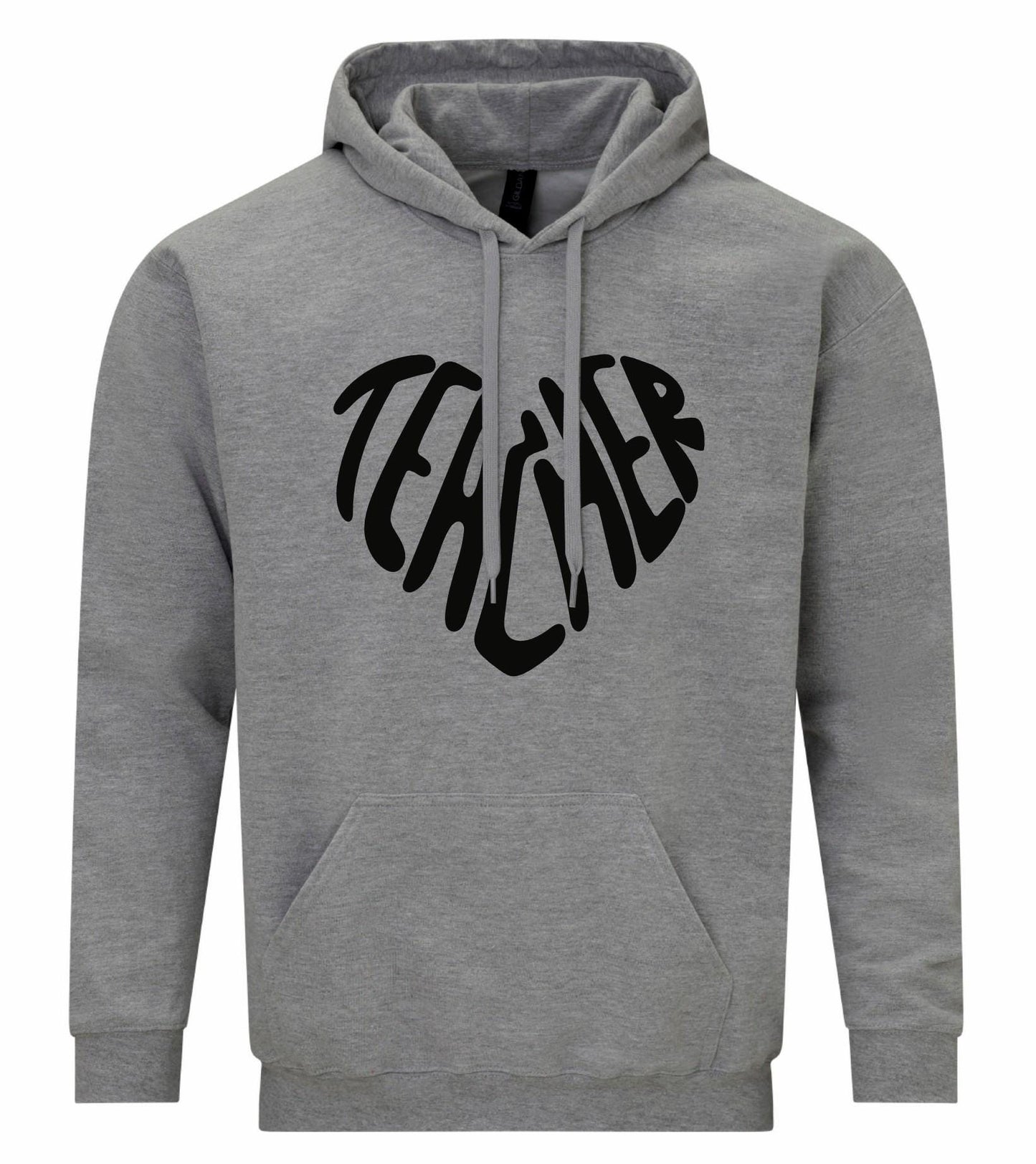 Heart Teacher Design Unisex Hoodie