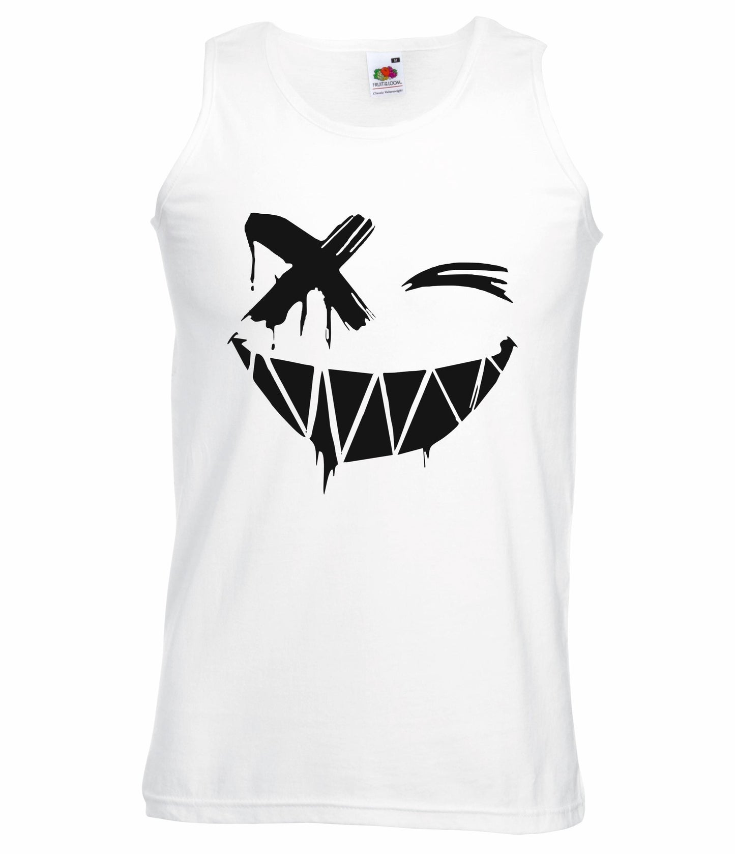 Cross Eye Smiley Face Unisex Vest