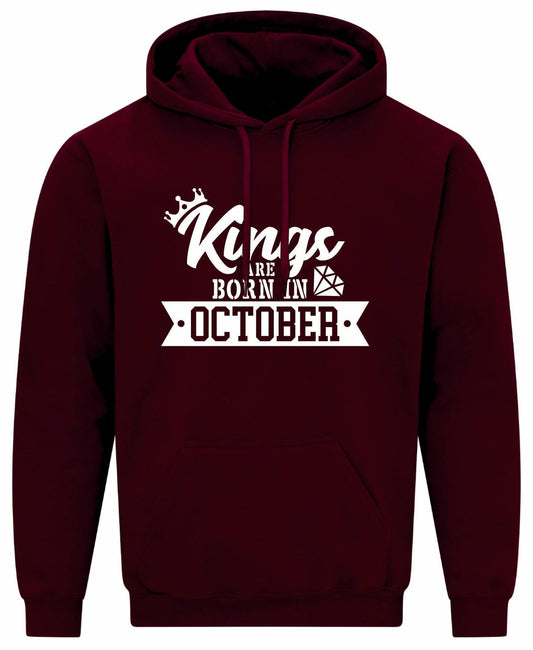 Kings Are Born In October Hoodie