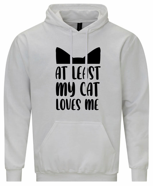 At least My Cat Loves Me Hoodie